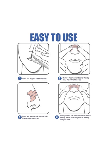 Hangfox Uyku Konforu Uyku Apne Tıraşlama Engelleme Burun Bandı, 100 Adet/ Kutuda, Nefes Alımı Sağlama Ve Uyku Kalitesini Artırma