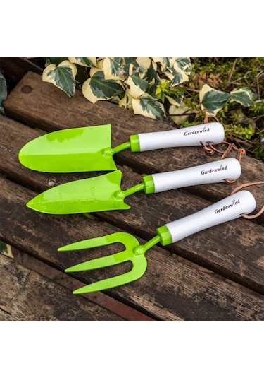 Gardenwind P2262003 Yeşil 3Lü Bahçe Seti Dar Kürek Geniş  Kürek