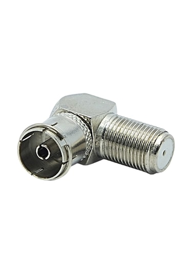 F Konnektör 60 Ohm 90 Derece Açılı Dişi L Tip Çevirici