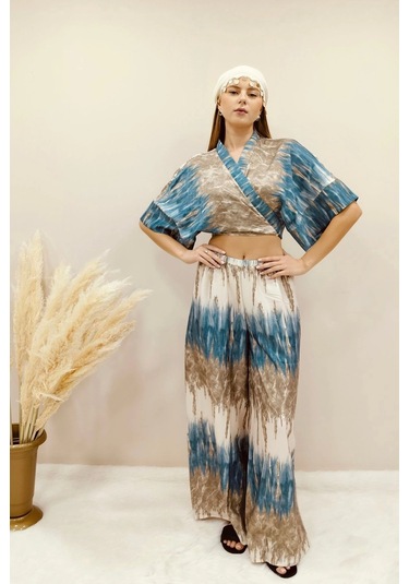 Asprinfashion Alt Üst Digital Takım Çok Renkli