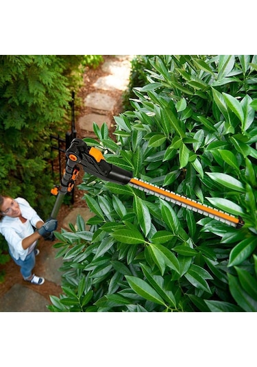Worx Wa0308 Wg349e İle Uyumlu 45cm Profesyonel Açı Ayarlı Çit Budama Aparatı, Başlığı