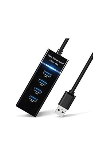 Usb 3.0 Çağaltıcı Usb 3.0 Çoklatıcı 30 Cm Kablolu Siyah Usb 3.0 Usb Çoğaltıcı