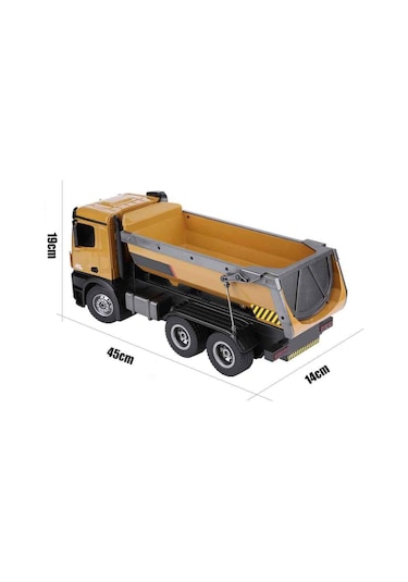 HUINA 1/14 Yüksek Kalite RC Model Damperli Kamyon