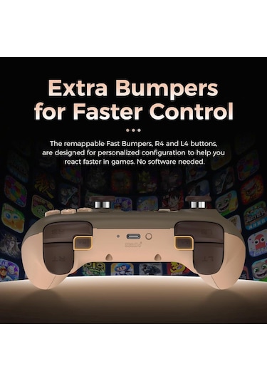 8bitdo Ultimate 2c Kablosuz 2.4g Oyun Kolu Brownie