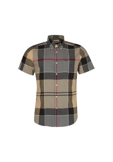 Barbour Douglas S/S Tailored Gömlek Tn31 Dress Tartan Kırmızı - Sarı - Siyah