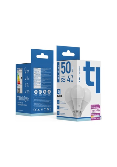 Redeem Plus A60s E27 Led Ampul, Titreşimsiz, Göz Konforu, 679 Lümen, Soğuk Beyaz, 6500 Kelvin