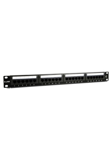 S Link Sl F624 24 Port Utp Cat6 Patch Panel Dolu