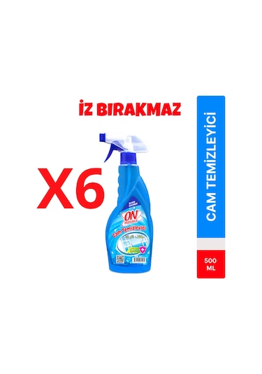 On Numara Cam Sil Cam Temizleyici Sıvı 6 x 500 ML