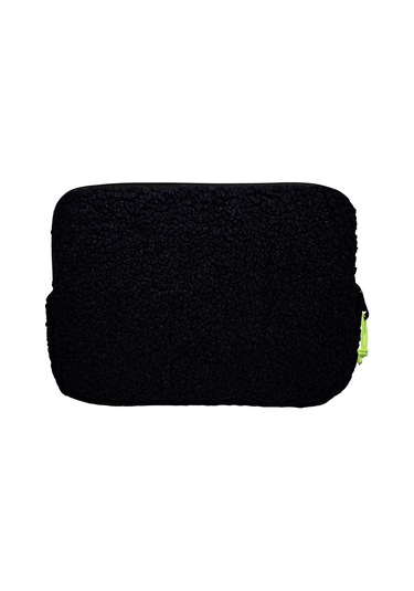 Jacbag Teddy Siyah/sarı Peluş Erkek Çocuk Tablet Çantası Tablet Kılıfı