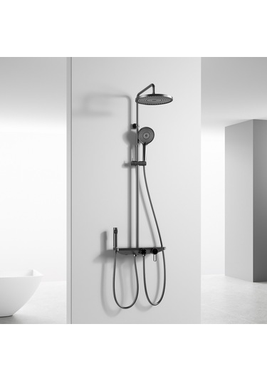 Fj-ss6157 Mat Füme Duş Ünitesi Füme