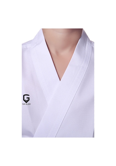 Top Glory Fitilli Acemi Karate Elbisesi Beyaz
