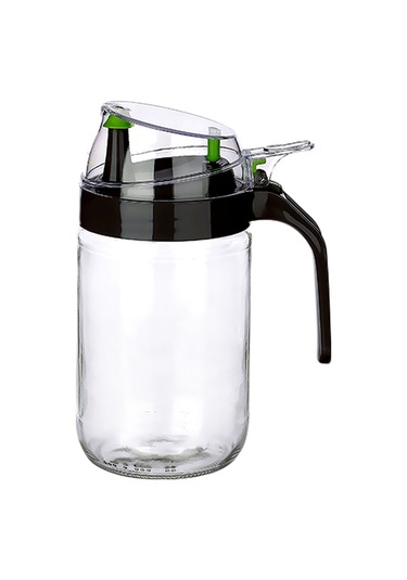 Cam Yağdanlık - Kulplu Sirkelik Sosluk 660ml Çok Renkli