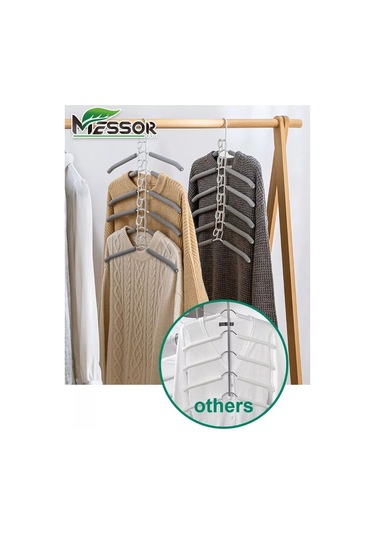 Messor Çok Katmanlı Dönüştürülebilir Giysi Askısı 193966103 Beyaz