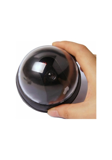 4 Adet Led Işıklı Dome Kamera Taklit_Sahte_Tavan Caydırıcı Kamera