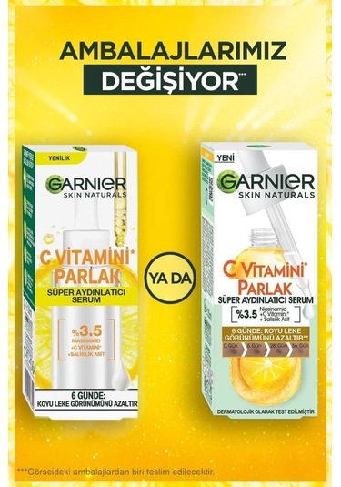 Garnier C Vitamini Parlak Süper Aydınlatıcı Serum 2 x 30 ML