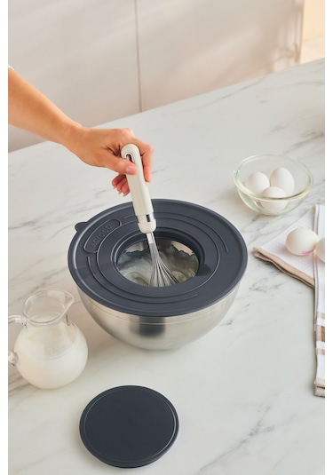 Karaca Kaia 9 Parça Rende Kapaklı Karıştırma Ve Saklama Seti Çelik Gümüş