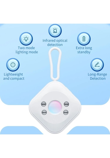 Sones Otel Güvenlik Kamerası Dedektörü Kızılötesi Gözetim Denetçisi Beyaz Beyaz