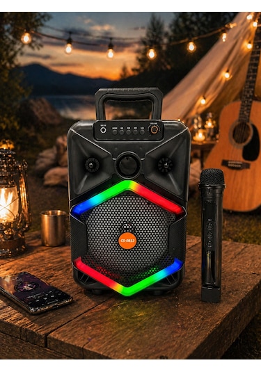 Torres Cs-0812 200w Karaoke Hoparlör Mikrofonlu Bluetooth Taşınabilir Ses Sistemi - 8697714322452