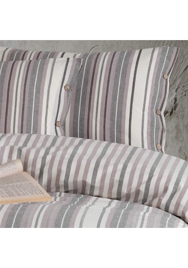 Clasy Butik Native Serisi Çift Kişilik Nevresim Takımı Rune V1 Lila 8681727254161