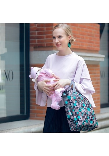 Novahub Moveevo Geniş Kapasiteli Anne Çantası - Bebek Bezi, Emzirme Ve Seyahat İçin Omuz/el Çantası Gri Gri