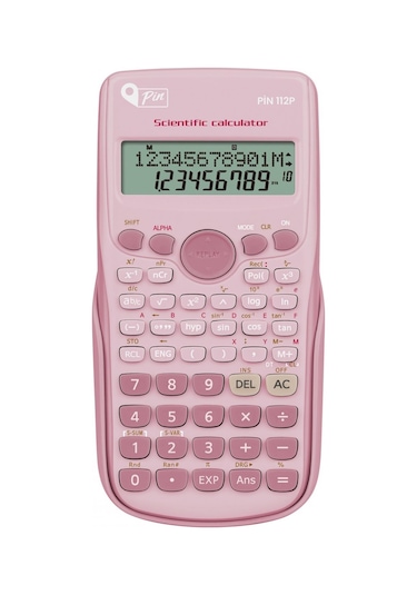 Pin 112P Pembe 240 Bilimsel Fonksiyonlu Hesap Makinesi