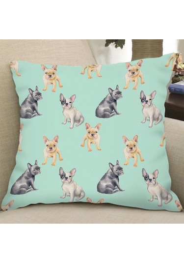 Suntek Kadife Keten Yastık Kılıfı Minder Örtüsü 9-numara-60x60cm