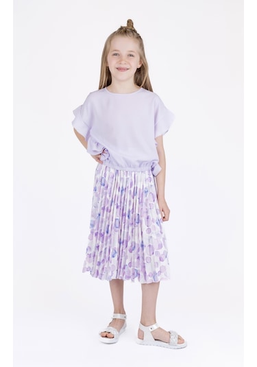 Bestkids Kız Çocuk Desenli Pileli Etek 001