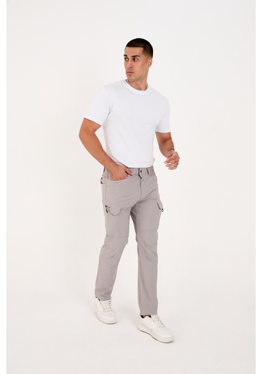 Camp Scoutland Camp527 Outdoor Tactical Su İticili Likralı Yazlık Erkek Taktik Pantolon Taş