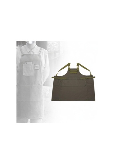 Homyl Araçlar Önlük Çoklu Cepler Suya Dayanıklı Barbekü Yeşil