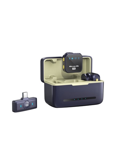 Lemestar 2.4g Kablosuz Mikrofon Seti - 50m Menzilli, Gürültü Önleyici, Şarj Kutusu Dahil, Android Ve Tabletler İçin