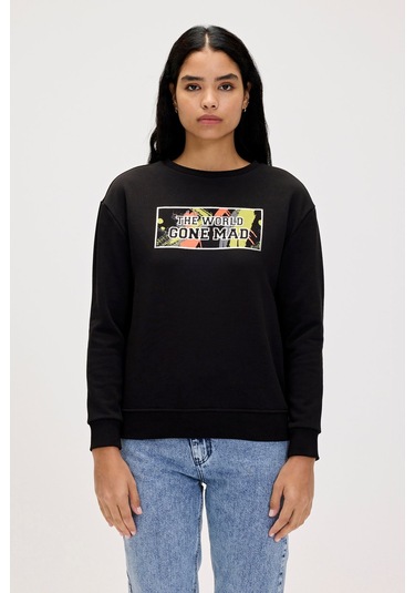Bad Bear Re-carina Siyah Kadın Sweatshirt-nıght Siyah
