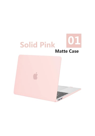 GubisiStore Mat-katı Pembe-hava M2 2023 A2941-Laptop Çantası Macbook Uyumlu Pro 14 A2442 M1 Max Çip Mac Hava 13.3 A2337 A21