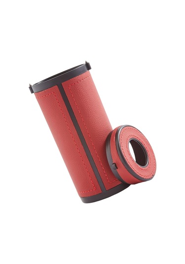 Oto İç Aksesuarları İçin Üniversal Silindir Mendil Kutusu Şık Ve Pratik Mendil Tüpü Şarap Kırmızısı