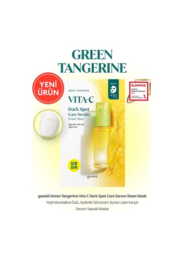 Leke Karşıtı Serum Yaprak Maske Goodal Green Tangerine Vita C Dark Spot Care Serum Sheet Mask