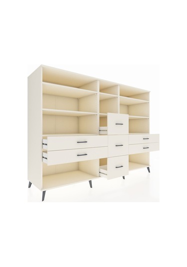 Kronos Dolap 8 Raflı 7 Çekmeceli 220x59x163 Aytaşı-aytaşı Aytaşı-aytaşı