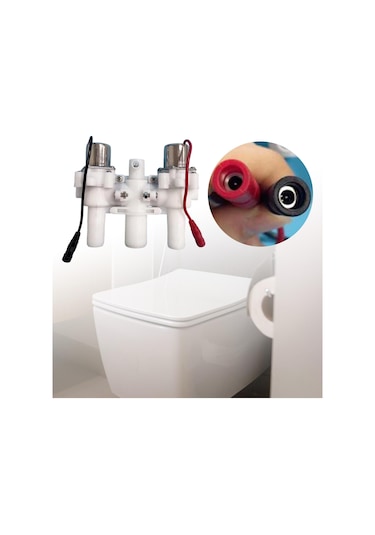 Suntek Tankless Tuvalet Solenoid Valfi Değişimi Akıllı Beyaz