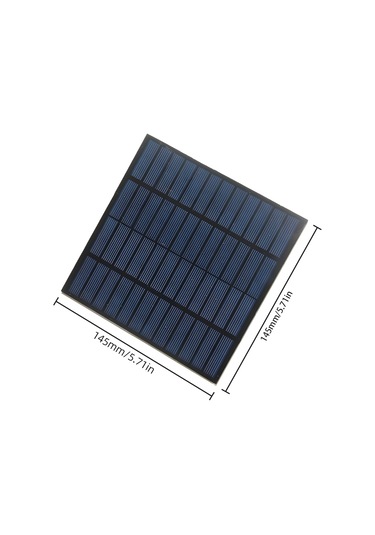 Mufunye 12v 3w Siyah Güneş Paneli - Ipx6 Su Geçirmez, %18.6 Dönüşüm Oranı, 145x145mm Polikristal Lamine Dıy Güneş Enerji Üretim Modülü