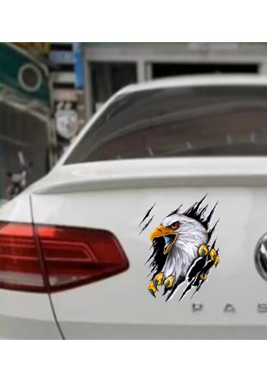 Kartal Vahşi Pençe Beşiktaş Karakartal Sticker - Araba Oto Motosiklet Sticker - 00045 12x9 Cm