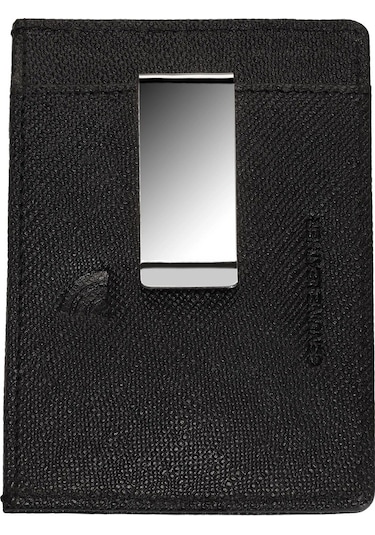 Zippo Saffiano Deri Cüzdan - Siyah Siyah