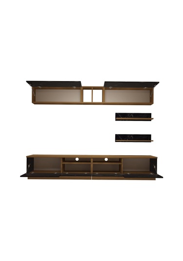 Decoraktiv Trendstyle 5220 Mdf Tv Ünitesi Tv Sehpası Pera - Siyah Mermer
