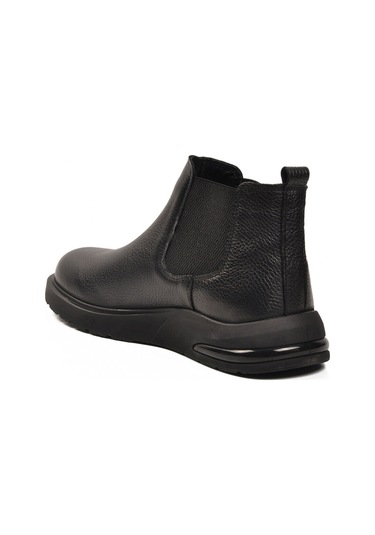 Siyah Floter Hakiki Deri Erkek Chelsea Bot 260042 M Siyah Floter