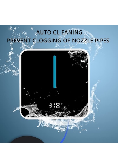 Dofolink Duvar Tipi Otomatik Köpük Sabun Dispenseri 400ml, Led Sıcaklık Gösterici, Kızılötesi Sensör, Dokunmadan, Banyo Akıllı Yıkama, Type-c Şarjlı Diğer