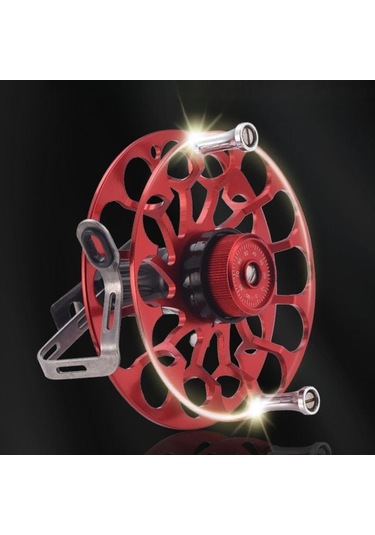 Pazly Buz Balık Avı Makarası Takımı - Güçlü Dişli Mavi Model