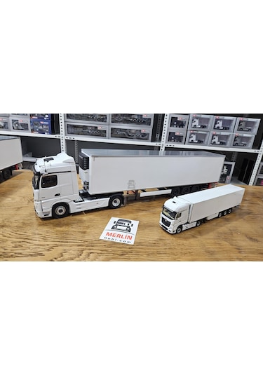 1/24 Mercedes-benz Actros L 1853 + Soğutuculu Frigo Dorseli - Beyaz Renk Solido