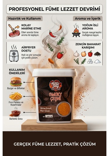 Chefs New Joy Smoky Çeşni İsli Çeşni 1 KG