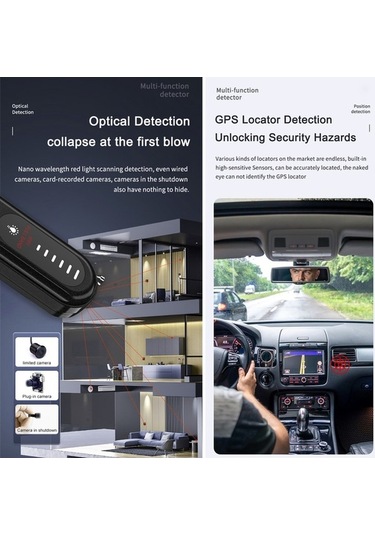 Pazly T01 Dedektörü Gps/wifi Sinyal Dedektörü 6 Seviye Hassasiyetli Kullanıcı İyi Otobüsler İçin