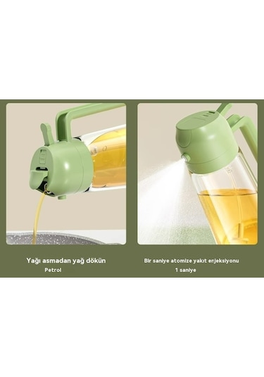 Eternal Lucka Kapalı Presli Yağ Püskürtme Şişesi Beyaz 470 ML