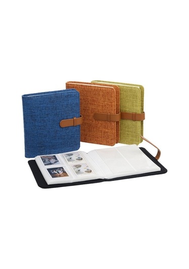 Tongxida 3 İnç Keten Albüm 288 Fotoğraf Ipek Pamuklu Turuncu