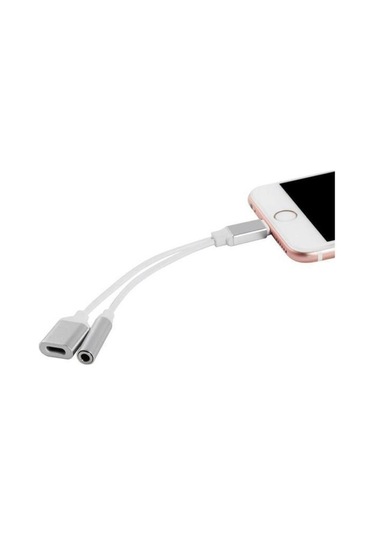 Codegen Iphone Uyumlu Lightning + 3.5mm Stereo Dönüştürücü Çoklayıcı Adaptör Cdg-cnv51