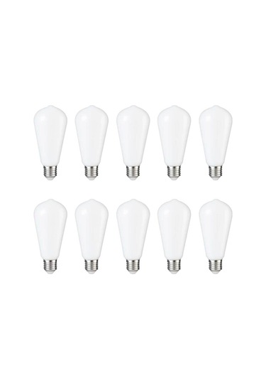 Orbus Milky 10lu St6w Led Filament Ampul Beyaz Cam, Sarı Işık, 6w 540 Lümen E27 Duy